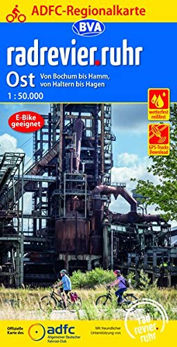 Online bestellen: Fietskaart ADFC Regionalkarte Radrevier Ruhr ost | BVA BikeMedia