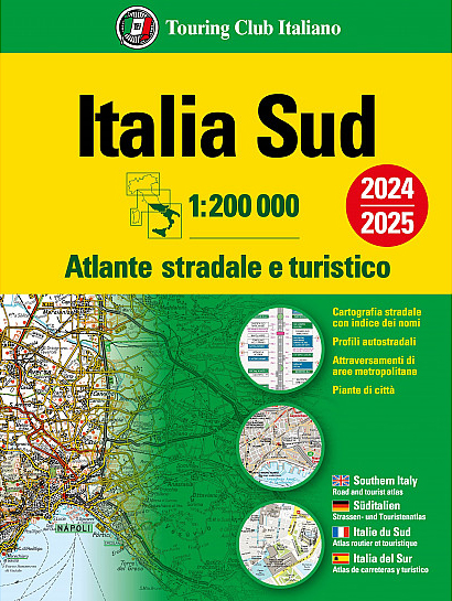 Online bestellen: Wegenatlas Atlante Stradale d'Italia Sud | Touring Club Italiano
