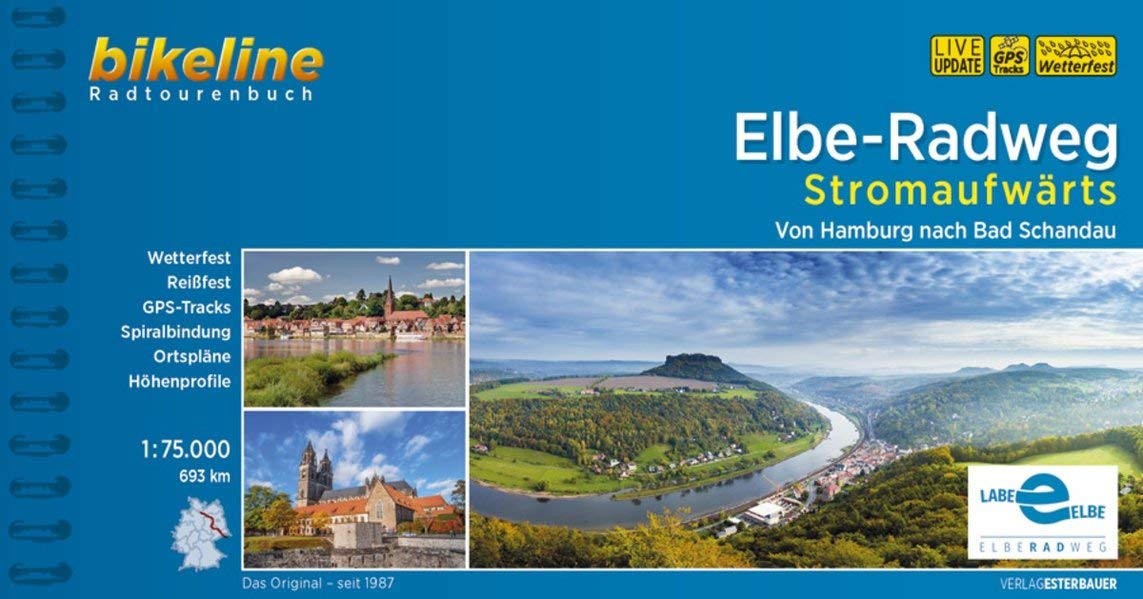 Online bestellen: Fietsgids Bikeline Elbe Radweg - Stromaufwärts | Esterbauer