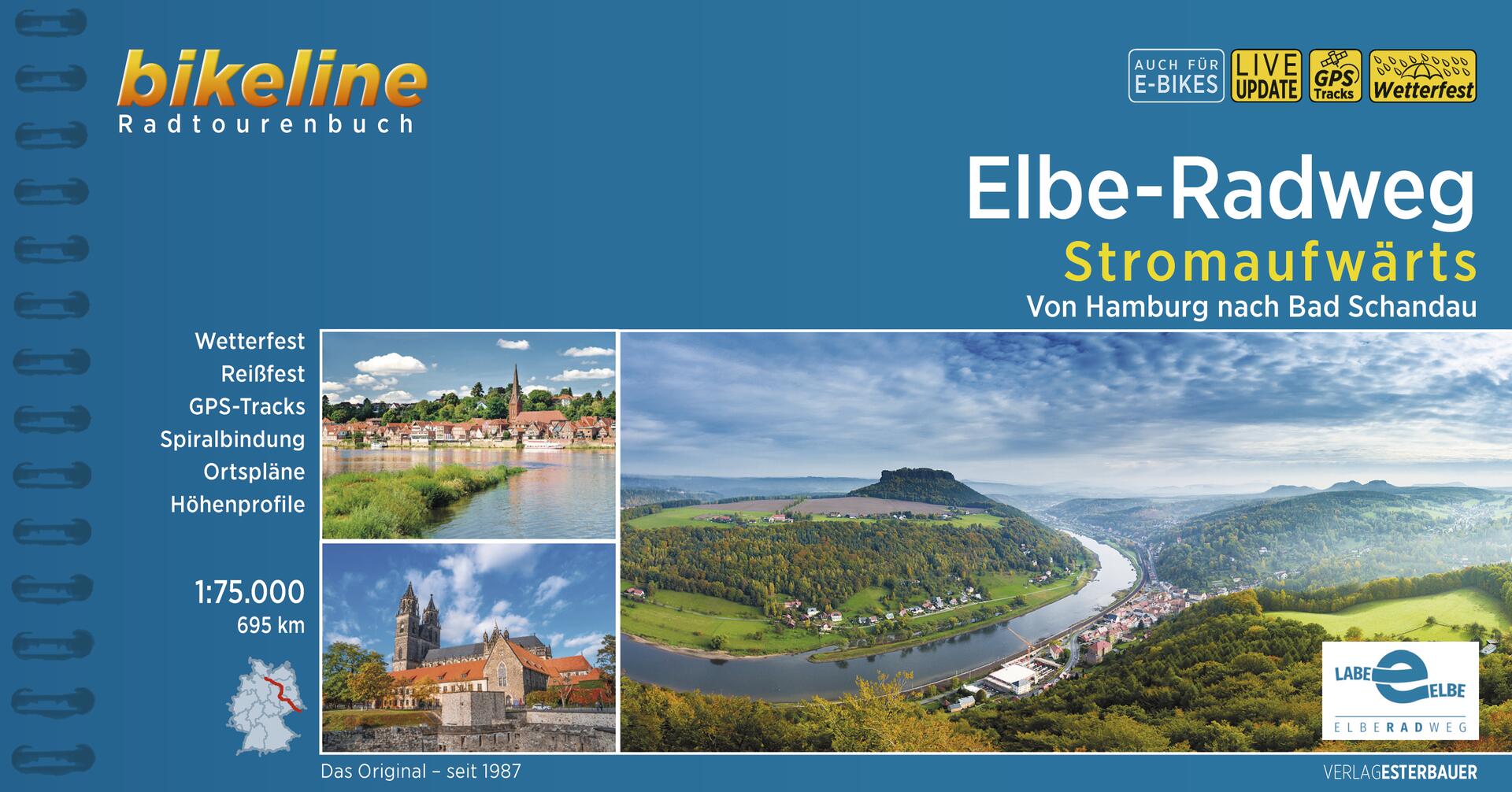 Fietsgids Bikeline Elbe Radweg - St…
