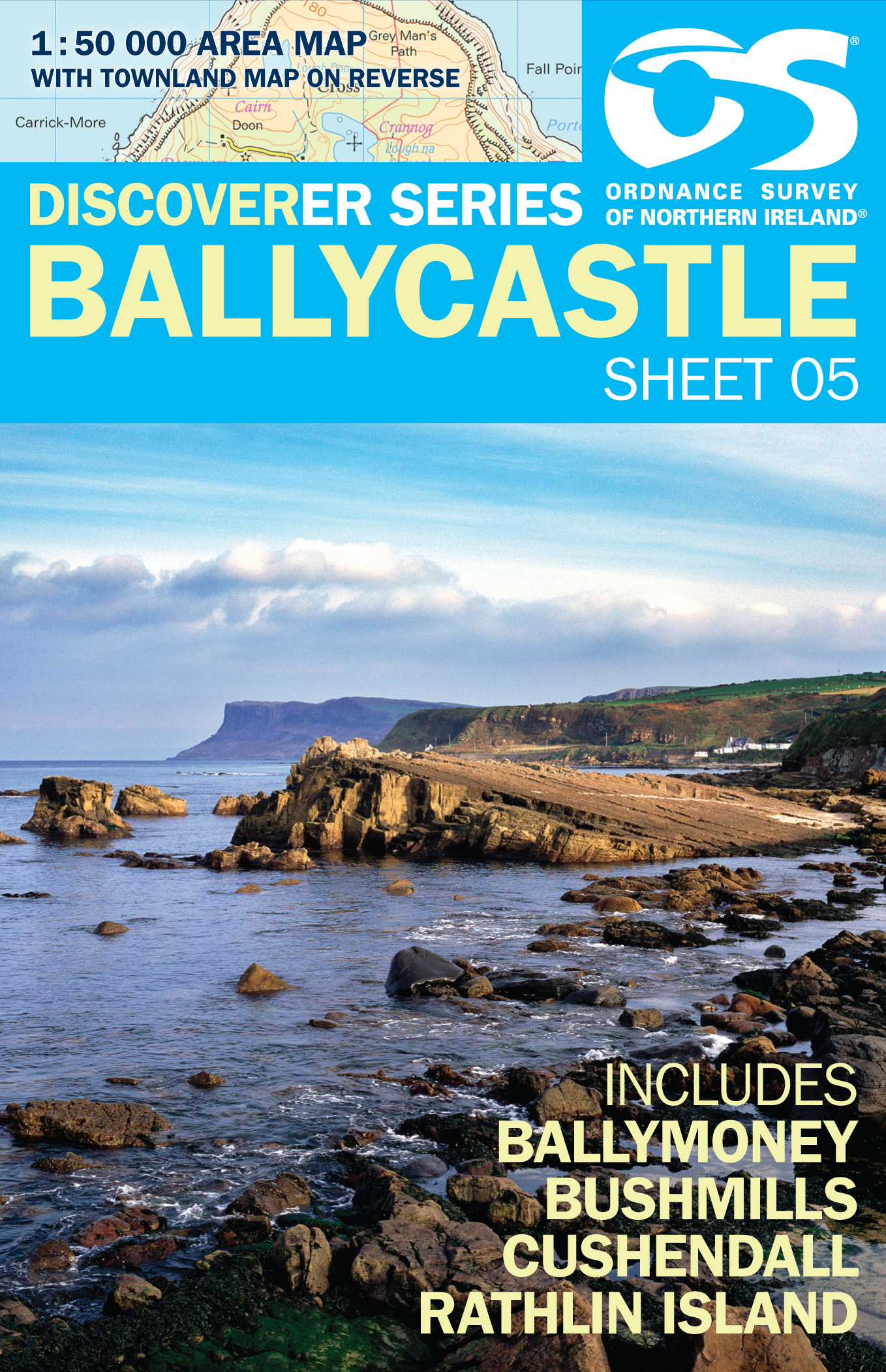 Online bestellen: Wandelkaart 05 Discoverer Ballycastle | Ordnance Survey Northern Ireland