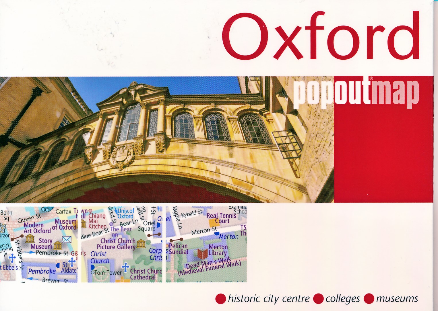 Online bestellen: Stadsplattegrond Popout Map Oxford | Compass Maps