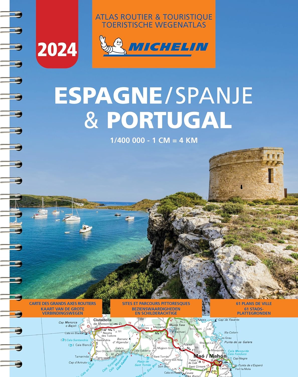 Online bestellen: Wegenatlas Spanje en Portugal 2024 | Michelin
