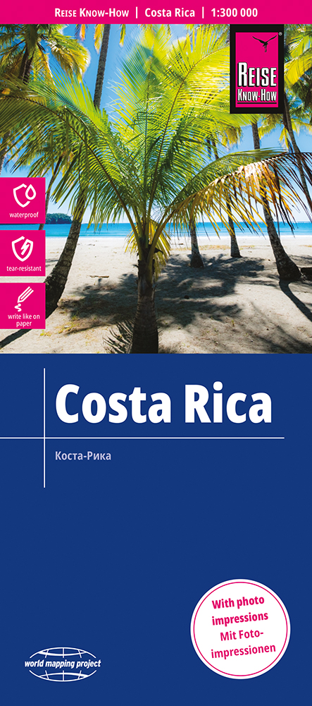 Online bestellen: Wegenkaart - landkaart Costa Rica | Reise Know-How Verlag
