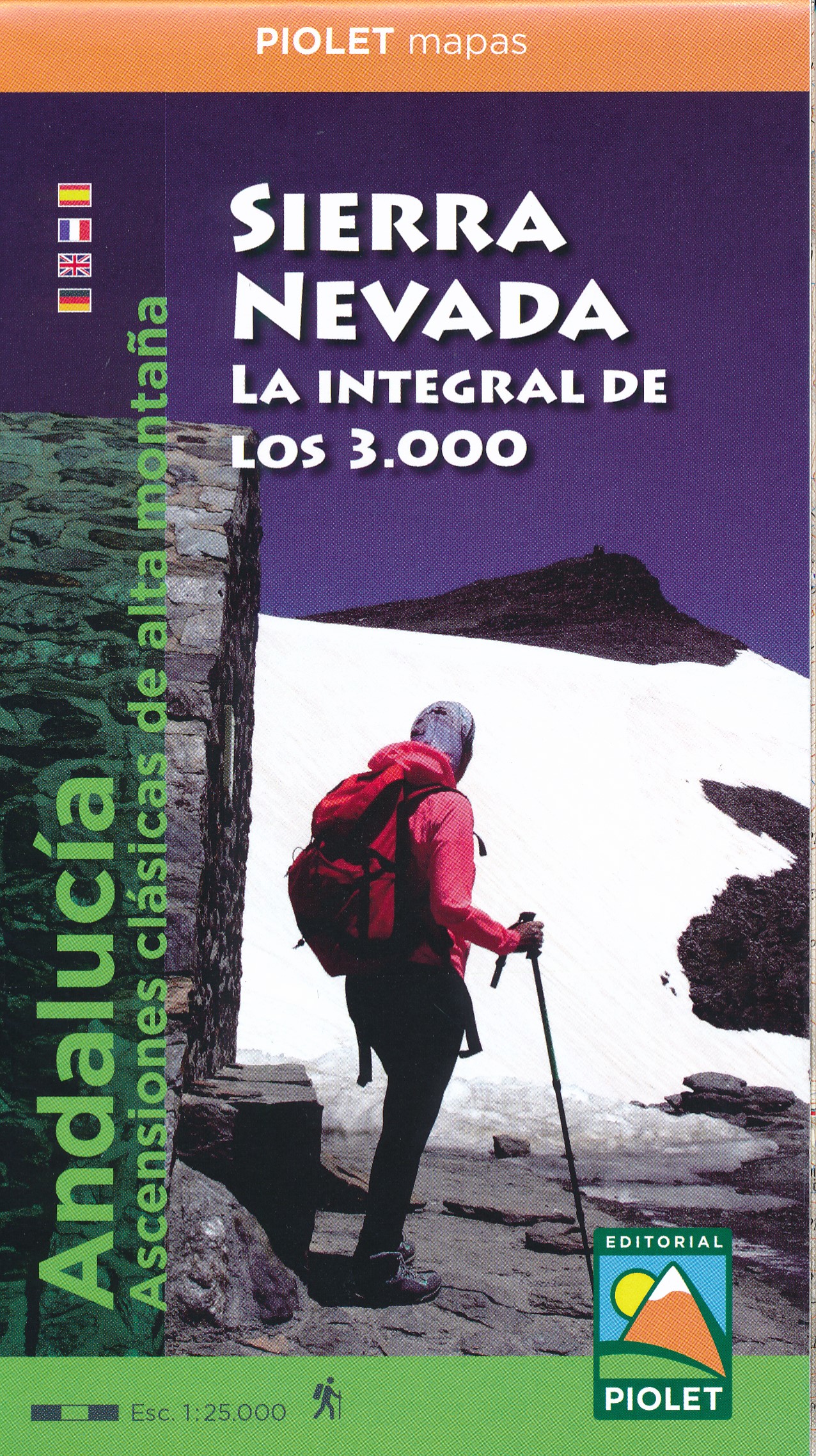 Online bestellen: Wandelkaart Sierra Nevada - la integral de los 3000 | Editorial Piolet