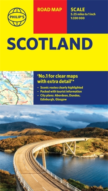Online bestellen: Wegenkaart - landkaart Philip's Scotland Road Map | Philip's Maps