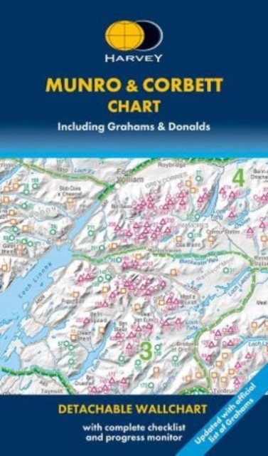 Online bestellen: Wandelkaart Munro and Corbett Chart | Harvey Maps