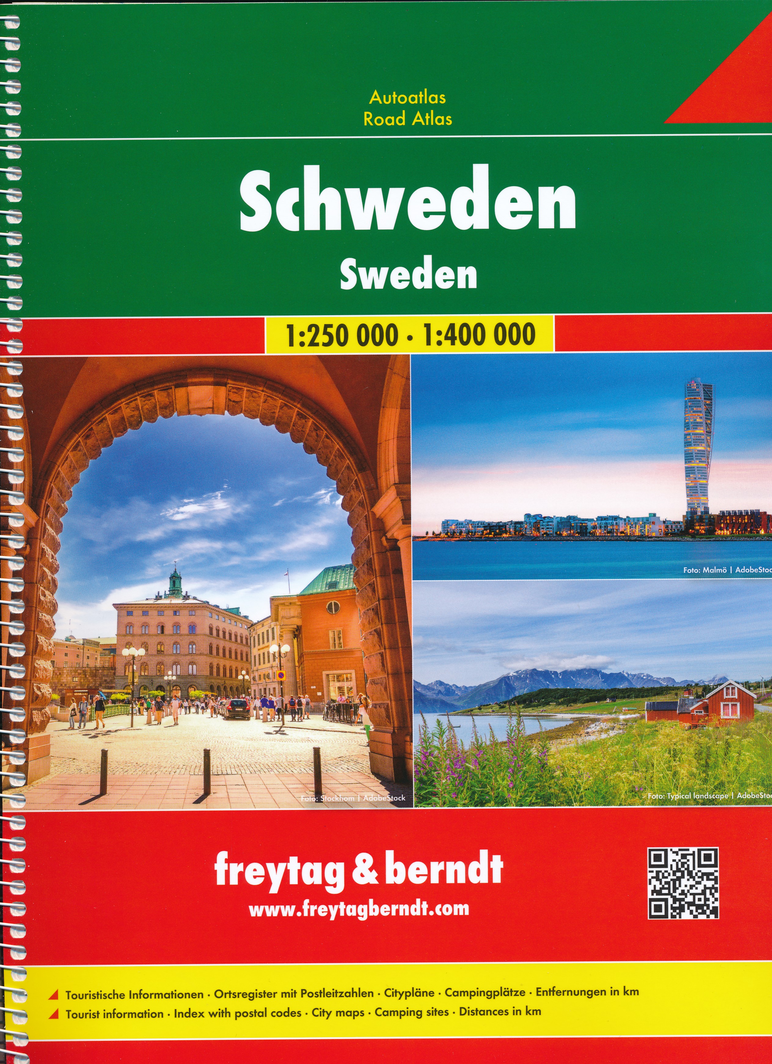 Online bestellen: Wegenatlas Autoatlas Zweden - Sweden | Freytag & Berndt