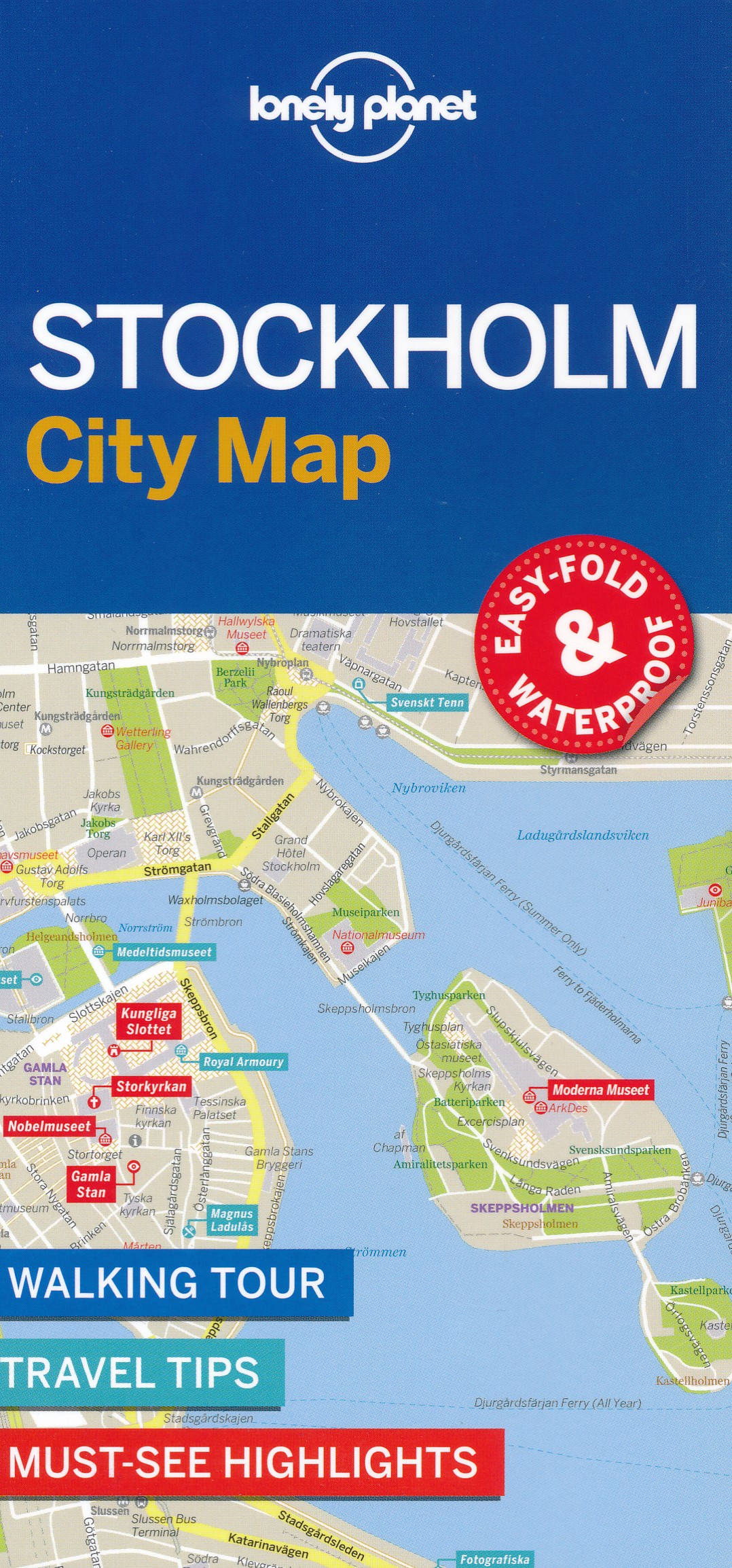 Online bestellen: Stadsplattegrond City map Stockholm | Lonely Planet