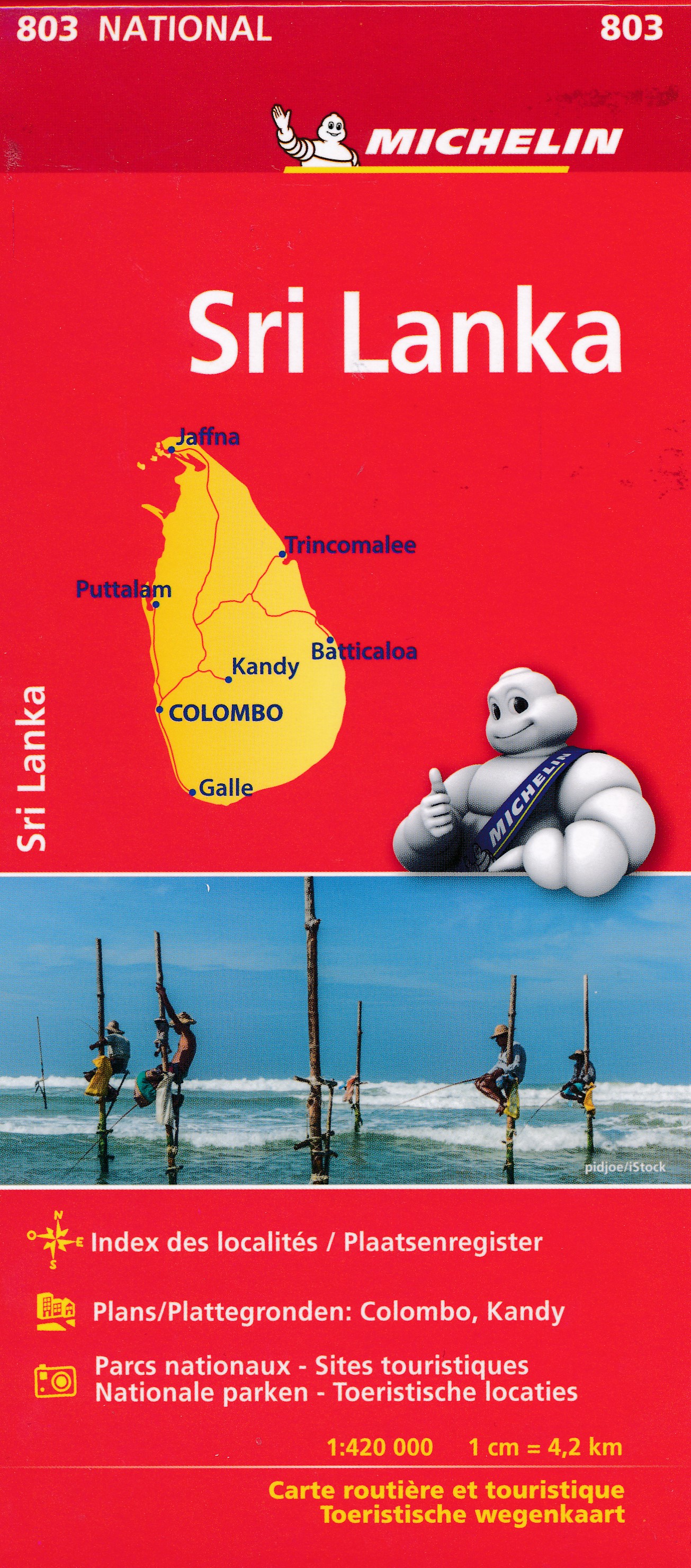 Online bestellen: Wegenkaart - landkaart 803 Sri Lanka | Michelin