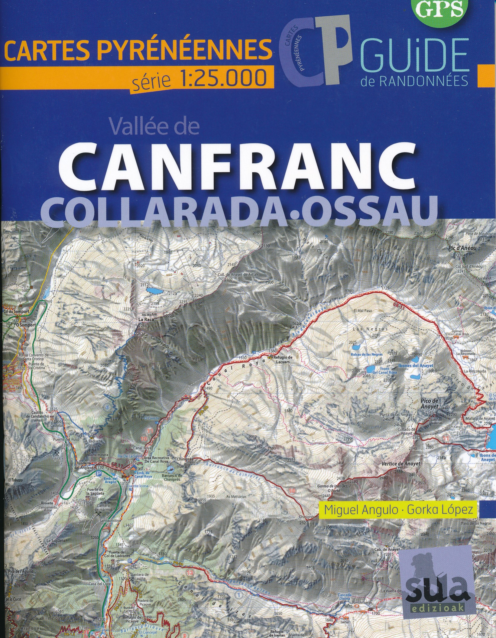 Online bestellen: Wandelkaart Canfranc - Collarada Ossau | Sua edizioak