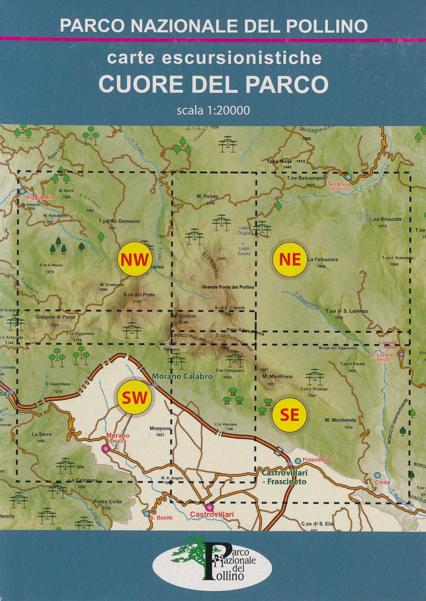 Online bestellen: Wandelkaart Carte escursionistiche Parco Nazionale del Pollino | L'Escursionista editore