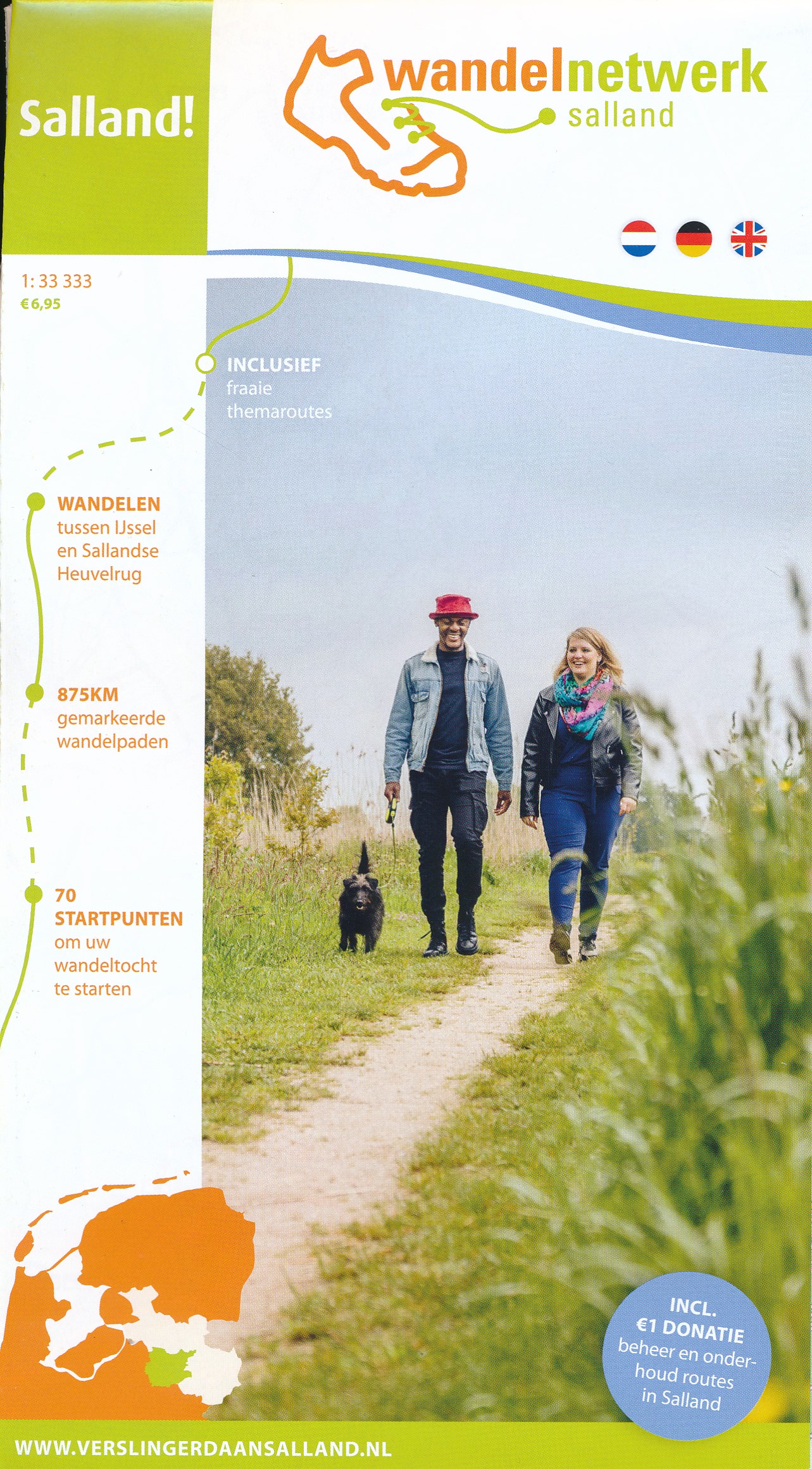 Online bestellen: Wandelkaart 5 Salland | Wandelnetwerk Overijssel