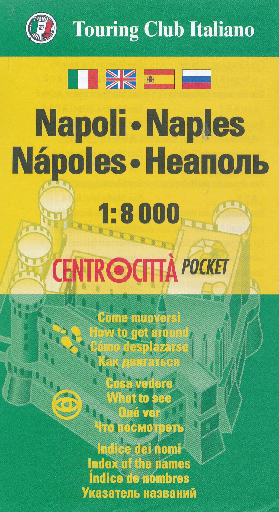 Online bestellen: Stadsplattegrond Centrocittà Pocket Napels - Napoli | Touring Club Italiano