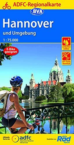Online bestellen: Fietskaart ADFC Regionalkarte Hannover und umgebung | BVA BikeMedia