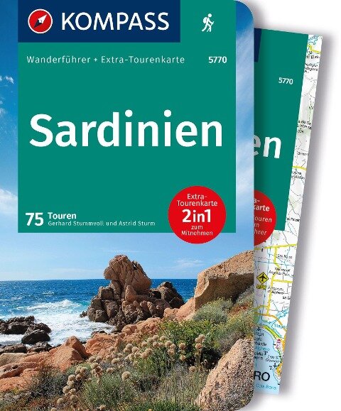 Online bestellen: Wandelgids 5770 Wanderführer Sardinien - Sardinie | Kompass