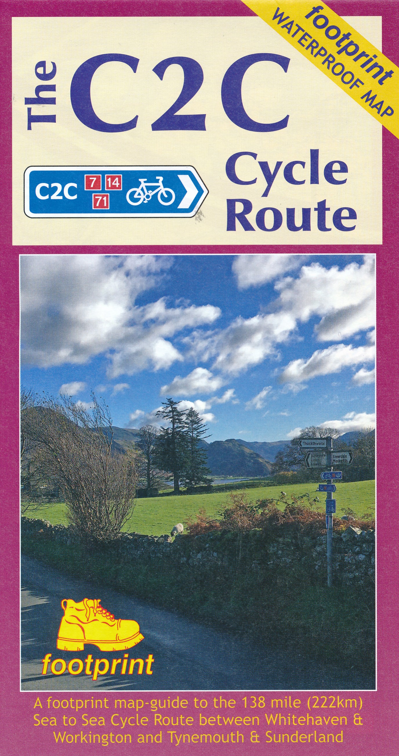 Online bestellen: Fietskaart The C2C Cycle Route - Coast to Coast | Footprint maps