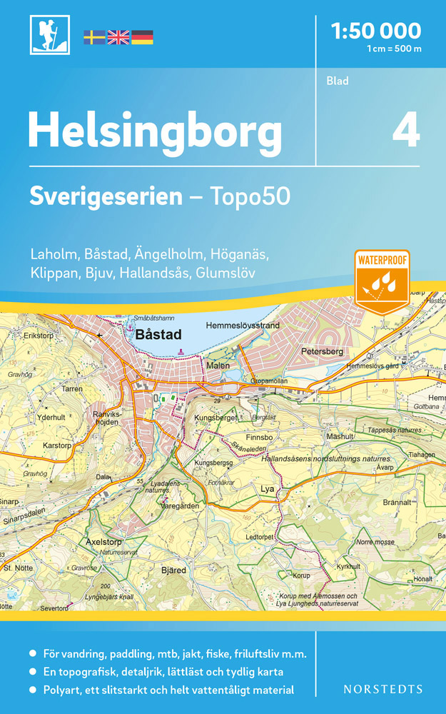 Online bestellen: Wandelkaart - Topografische kaart 04 Sverigeserien Helsingborg | Norstedts