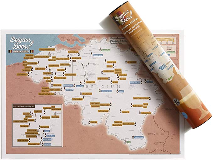 Online bestellen: Scratch Map Belgische Bierkaart Collect & Scratch | Maps International