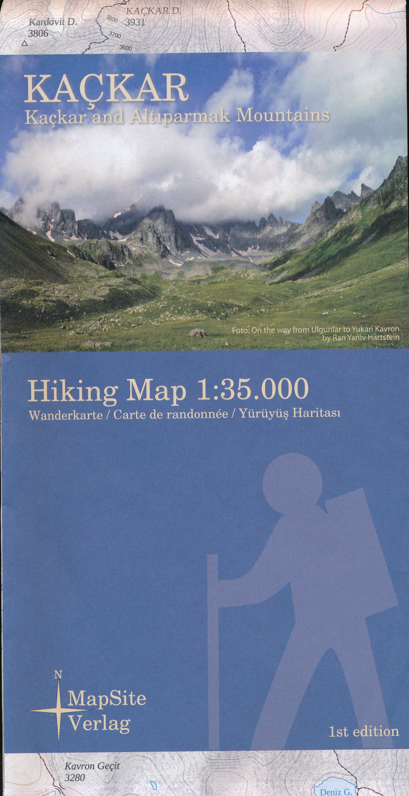 Online bestellen: Wandelkaart Kaçkar and Altiparmak Mountains | MapSite Verlag