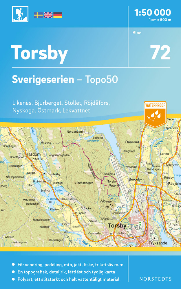 Online bestellen: Wandelkaart - Topografische kaart 72 Sverigeserien Torsby | Norstedts