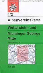 Wandelkaart 4/2 Alpenvereinskarte Wetterstein und Mieminger Gebirge -