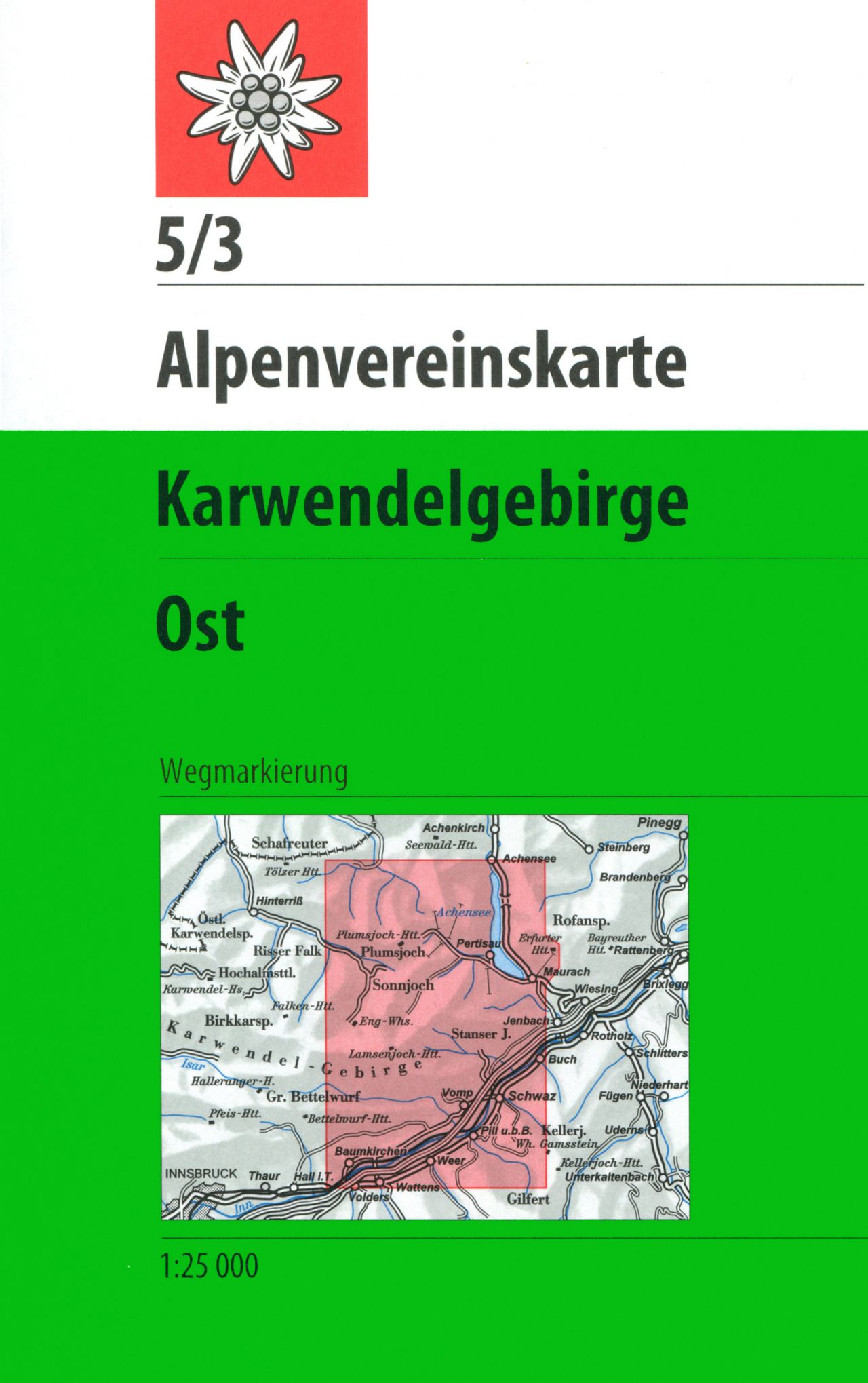 Online bestellen: Wandelkaart 05/3 Alpenvereinskarte Karwendelgebirge - Ost | Alpenverein