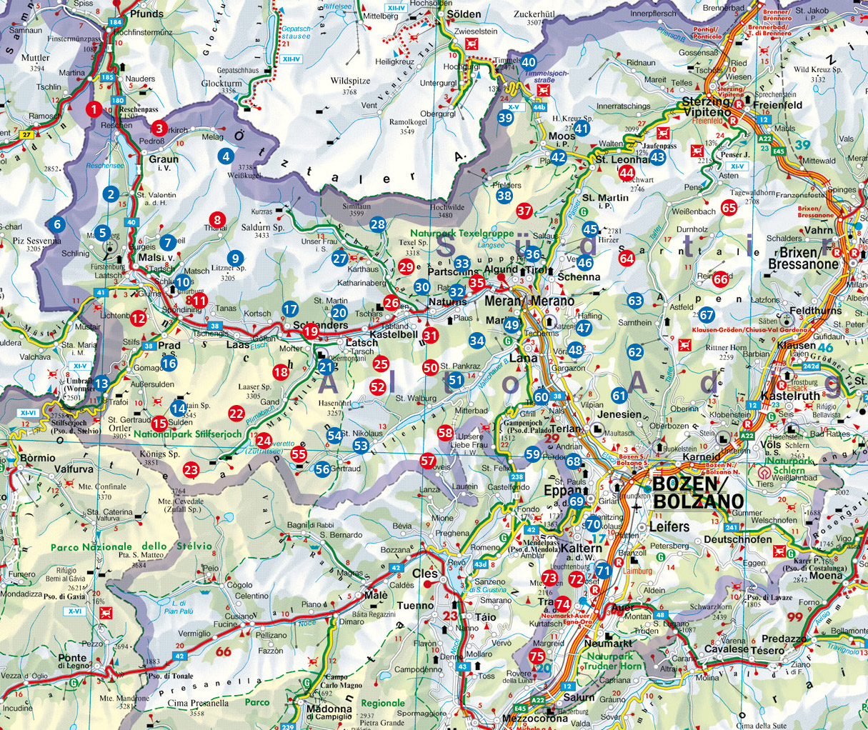 Wandelgids Leichte Wanderungen Südtirol West - Dolomieten | Rother