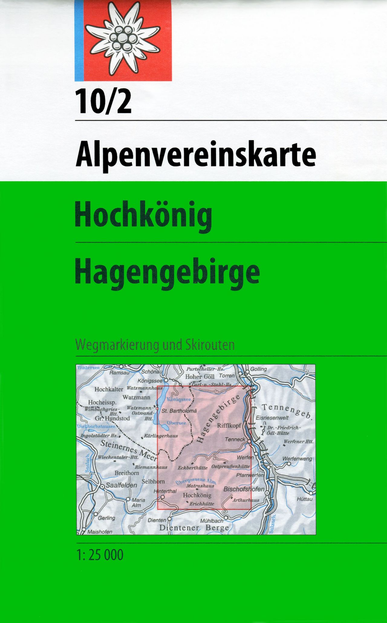 Online bestellen: Wandelkaart 10/2 Alpenvereinskarte Hochkönig - Hagengebirge | Alpenverein