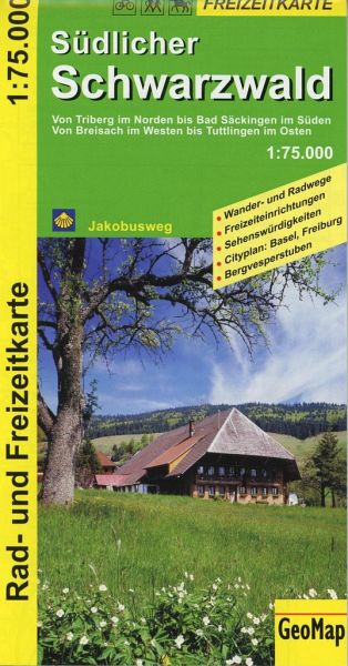 Online bestellen: Wandelkaart - Fietskaart 44043 Südlicher Schwarzwald - Zwarte Woud | GeoMap