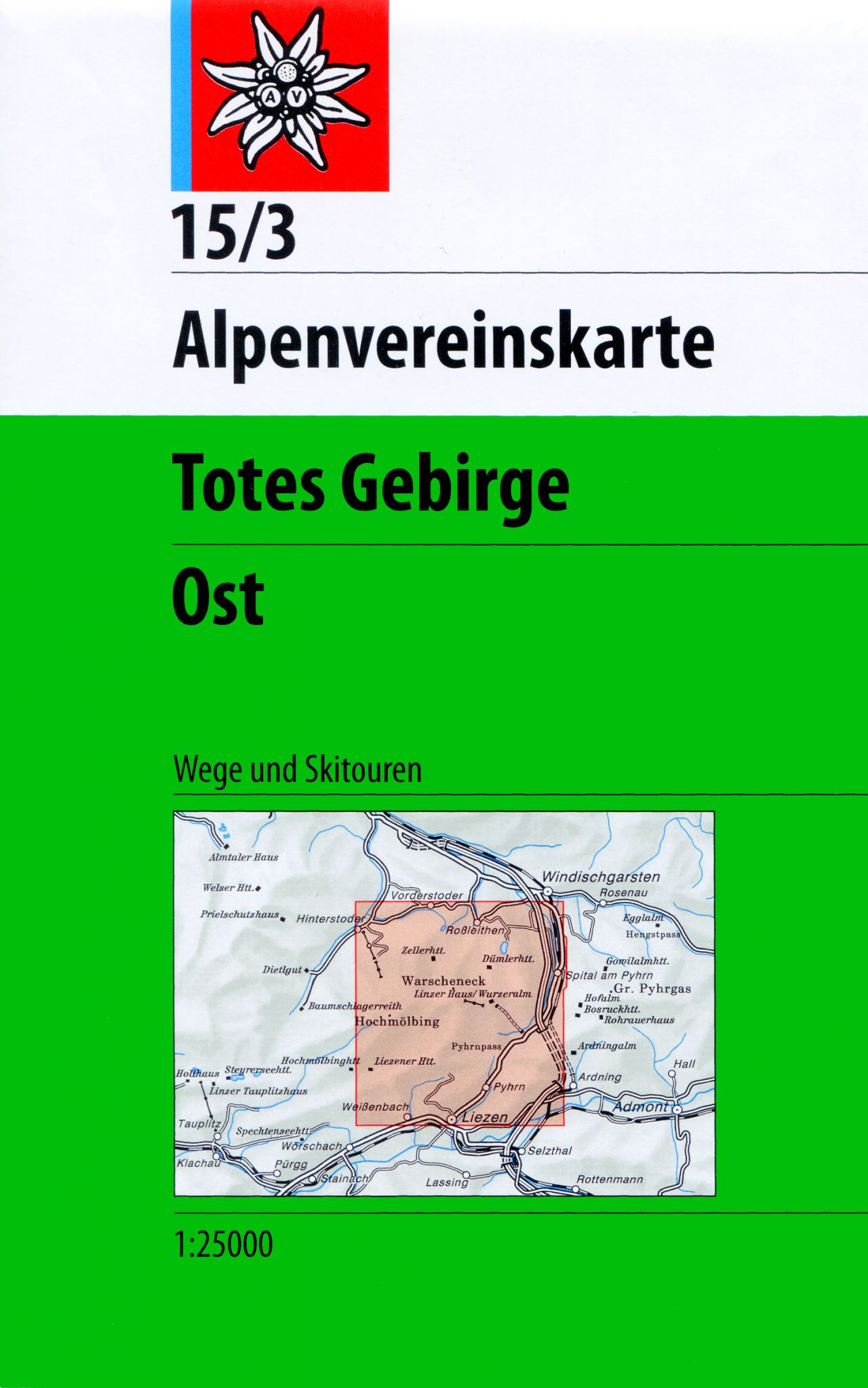 Online bestellen: Wandelkaart 15/3 Alpenvereinskarte Totes Gebirge - Ost | Alpenverein