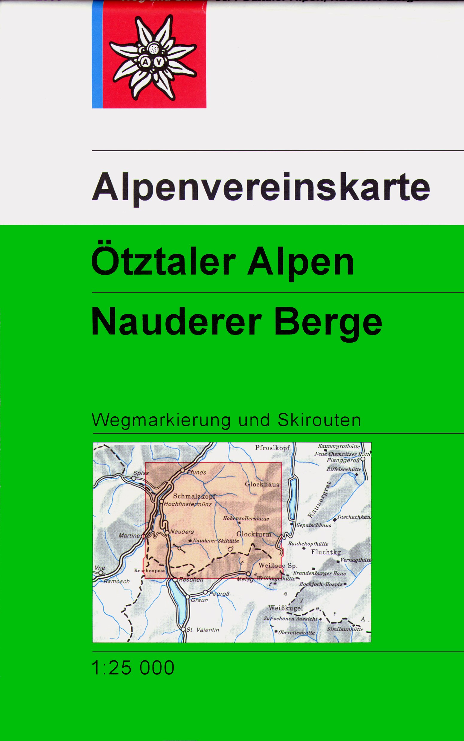Wandelkaart 30/4 Alpenvereinskarte Ötztaler Alpen - Nauderer Berge | A
