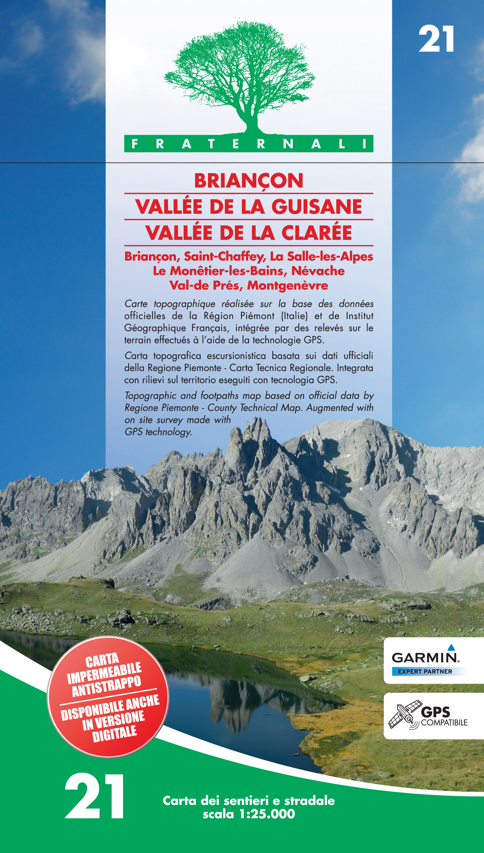 Wandelkaart 21 Briançon, Vallee de la Guisane, Vallee de la Claree | F