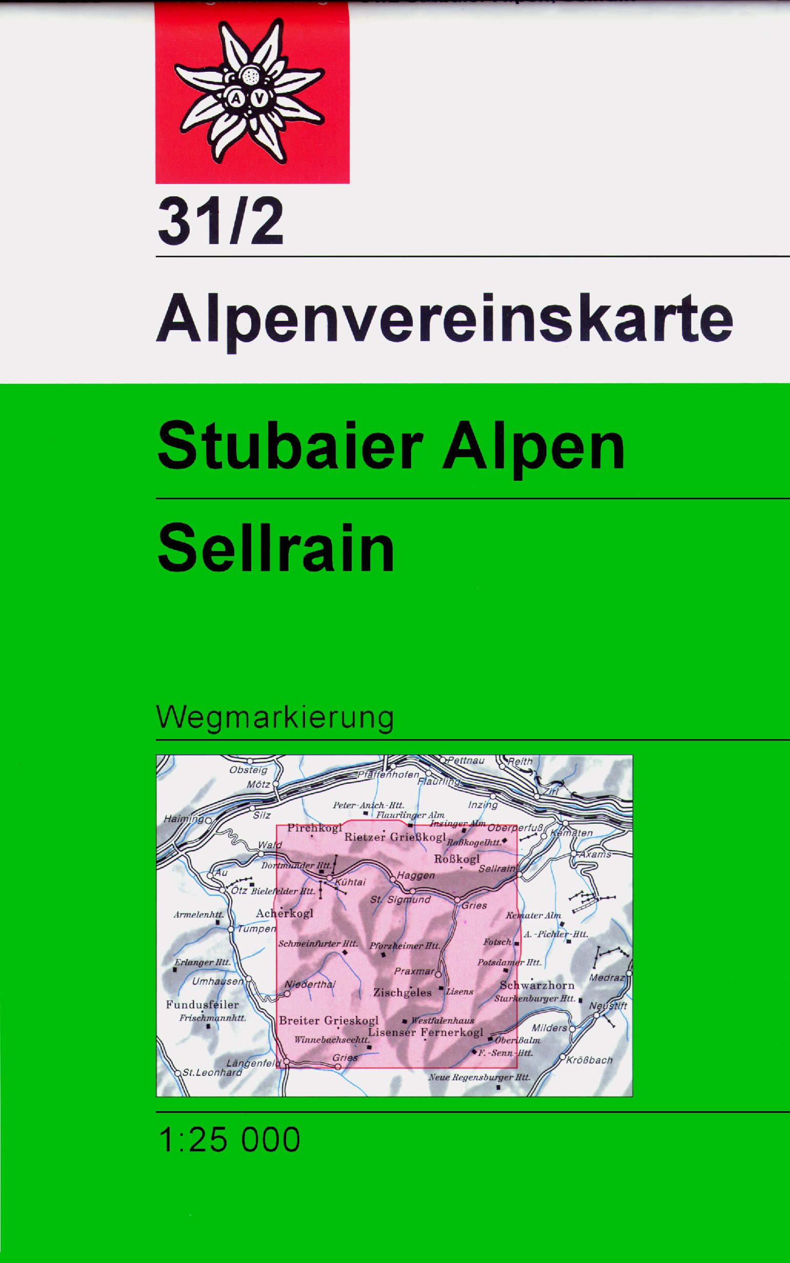 Wandelkaart 31/2 Alpenvereinskarte…