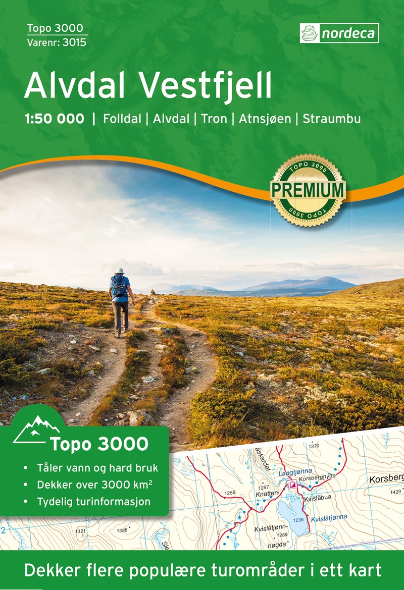 Wandelkaart 3015 Topo 3000 Alvdal V…