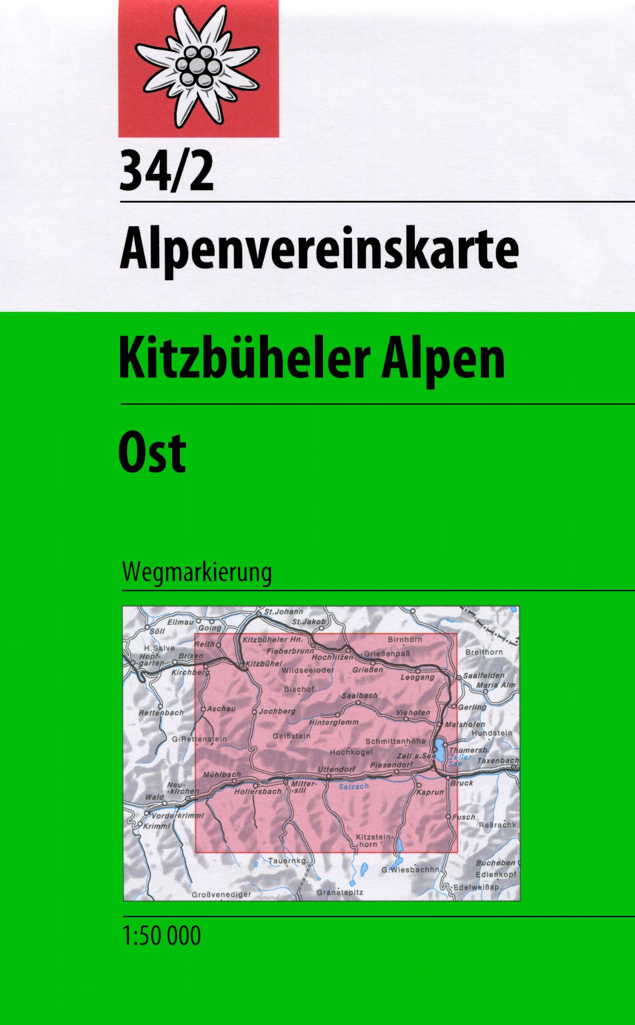 Online bestellen: Wandelkaart 34/2 Alpenvereinskarte Kitzbüheler Alpen - Ost | Alpenverein
