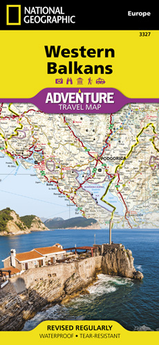 Online bestellen: Wegenkaart - landkaart 3327 Adventure Map Western Balkans - Westelijke Balkan | National Geographic
