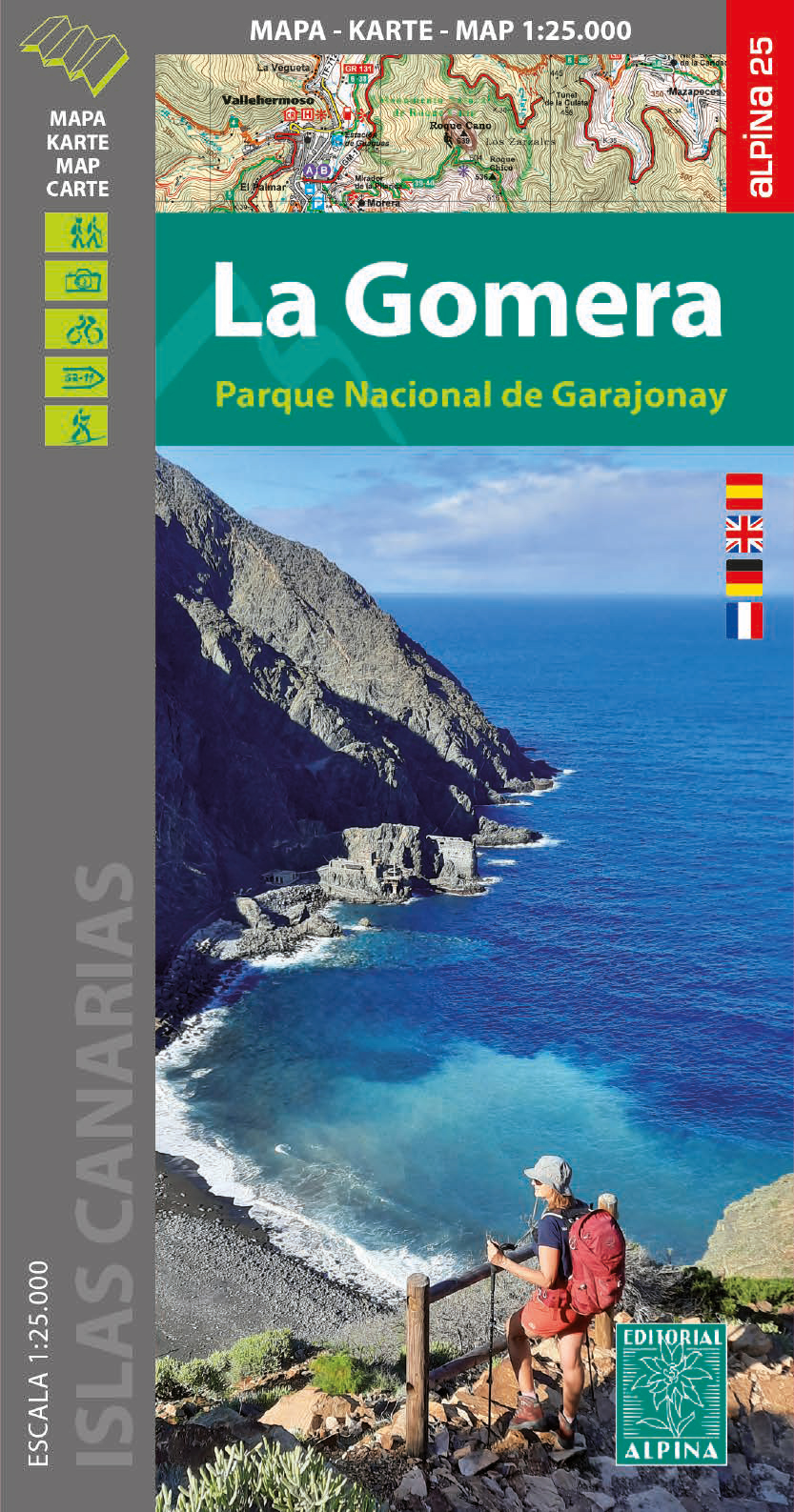 Online bestellen: Wandelkaart La Gomera | Editorial Alpina