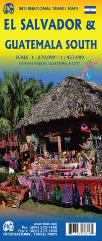 Wegenkaart - landkaart El Salvador…