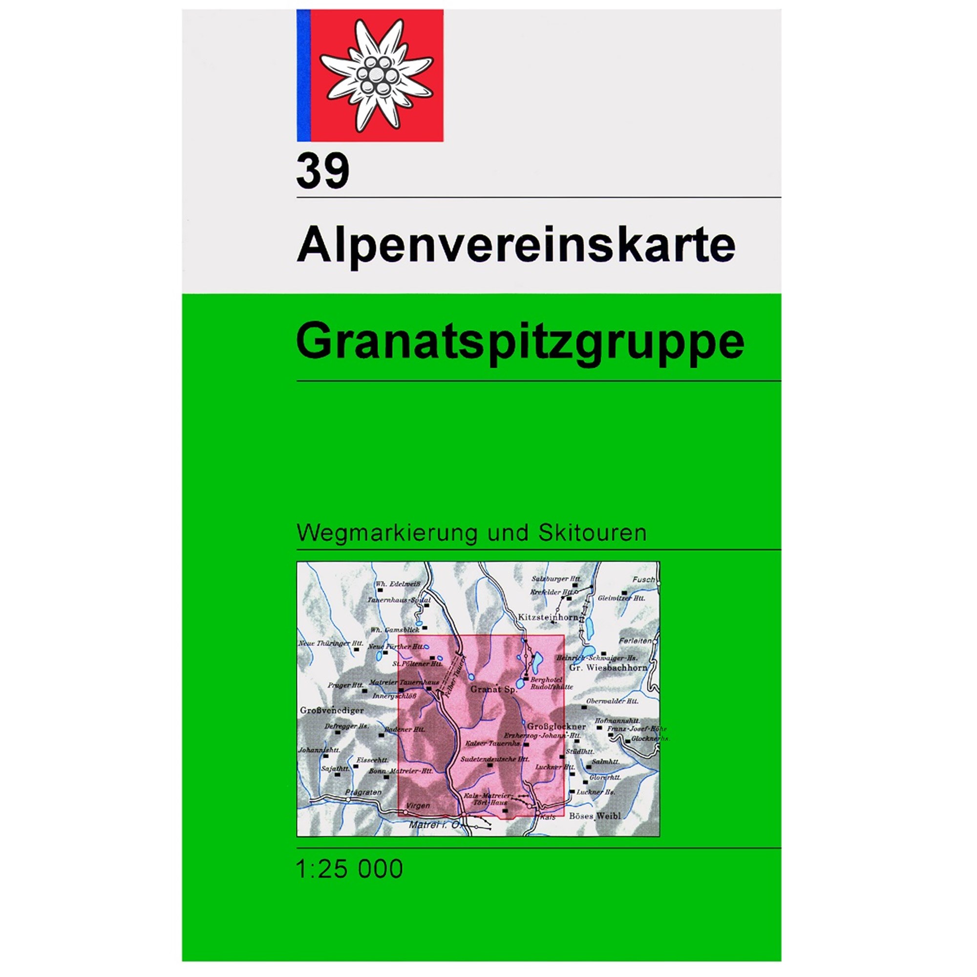 Wandelkaart 39 Alpenvereinskarte Gr…