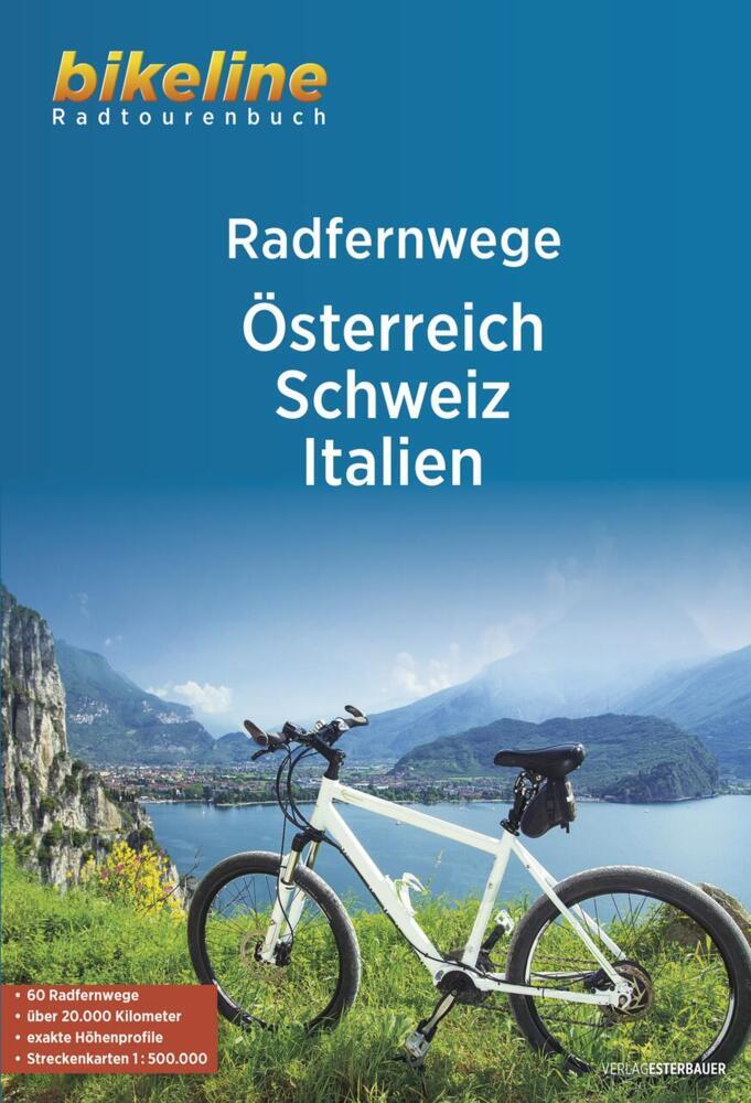Online bestellen: Fietsgids Bikeline Radfernwege Osterreich - Schweiz - Italien | Esterbauer