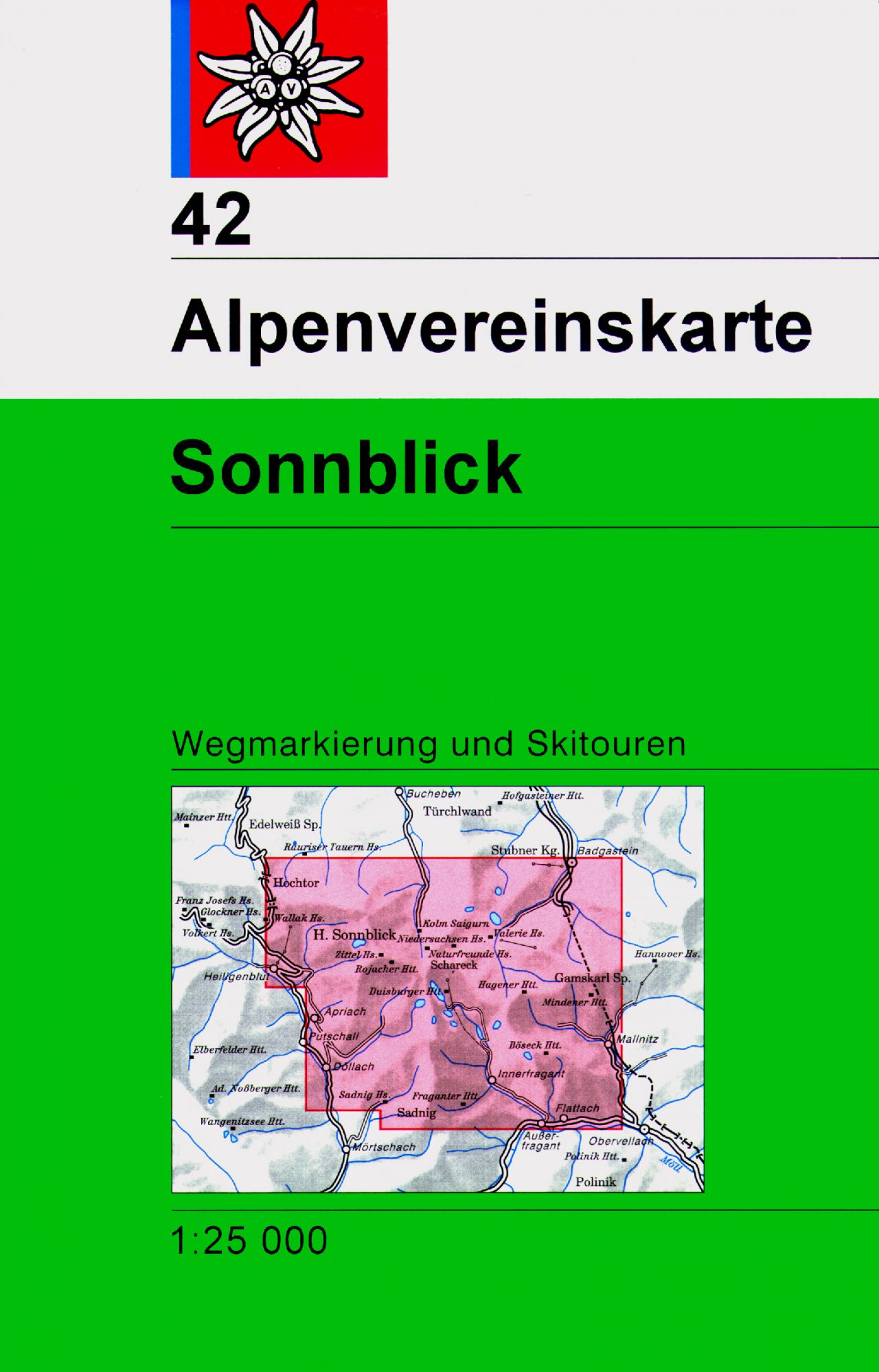 Online bestellen: Wandelkaart 42 Alpenvereinskarte Sonnblick | Alpenverein