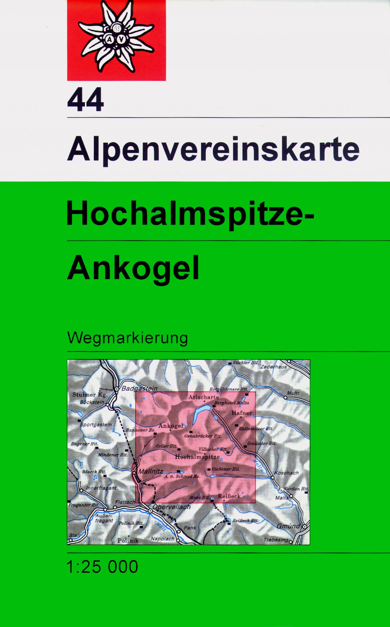 Online bestellen: Wandelkaart 44 Alpenvereinskarte Hochalmspitze - Ankogel | Alpenverein
