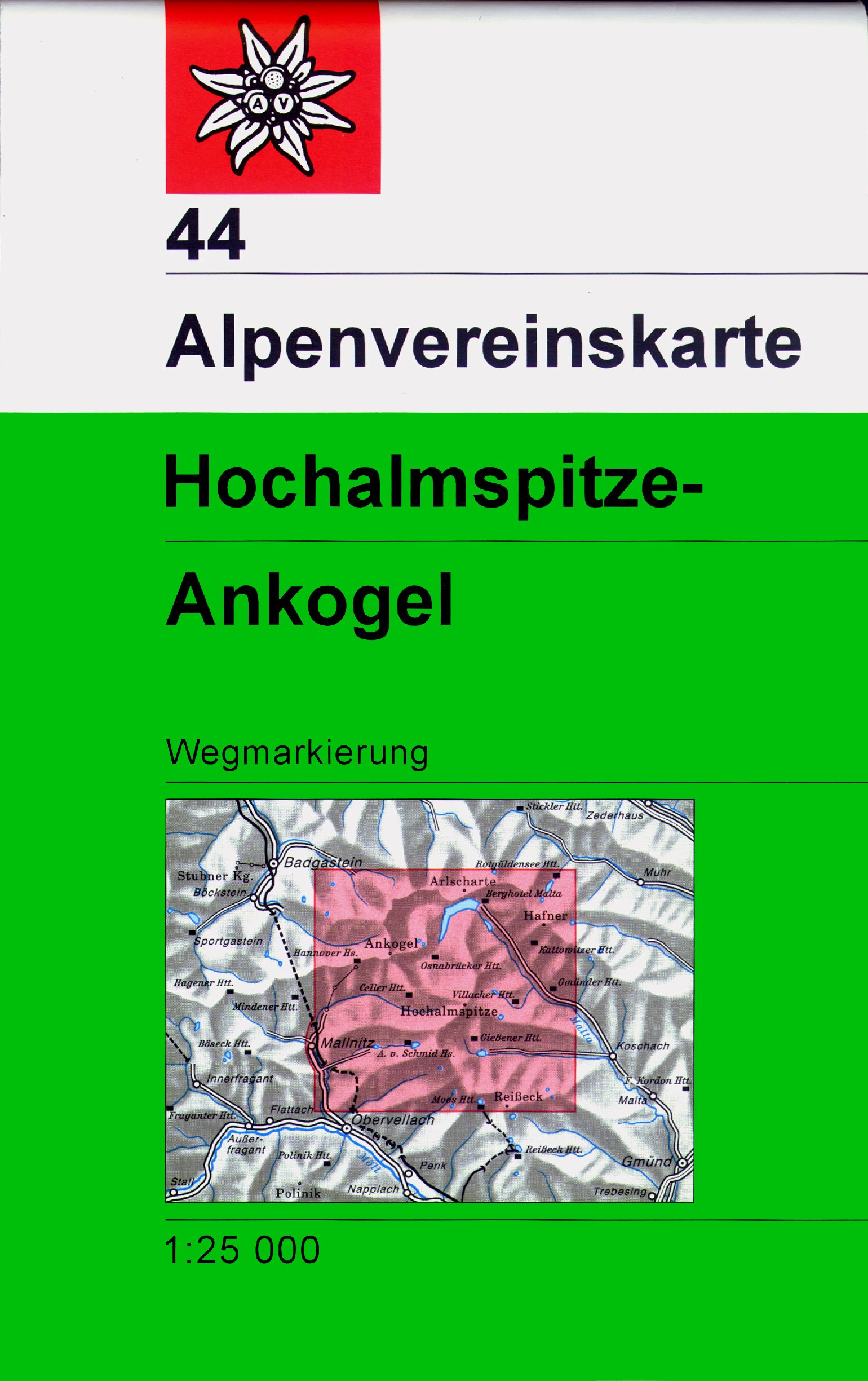 Wandelkaart 44 Alpenvereinskarte Ho…