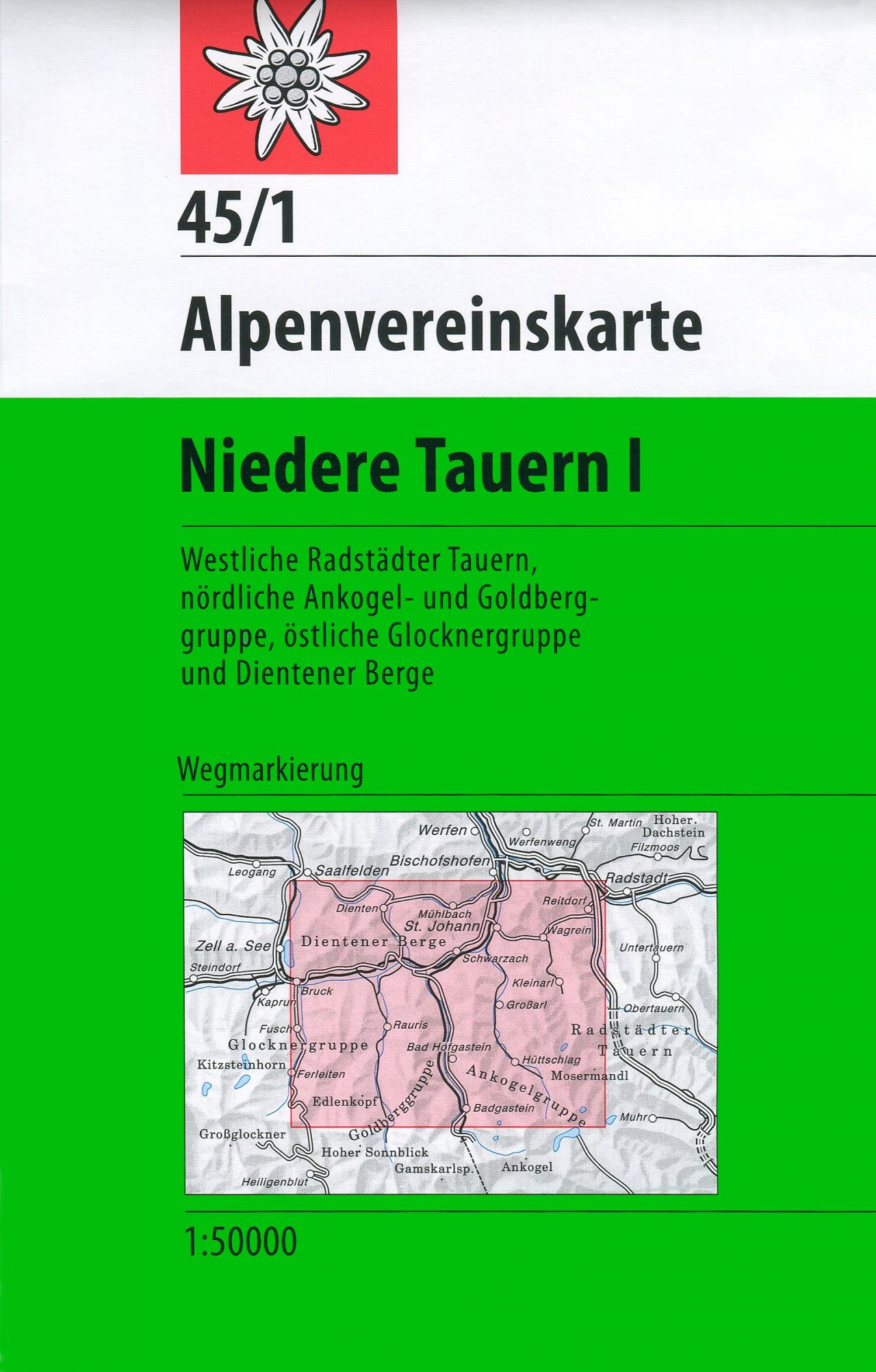 Online bestellen: Wandelkaart 45/1 Alpenvereinskarte Niedere Tauern I | Alpenverein