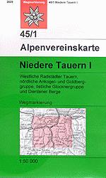 Alpenvereinskarte 45/2 Niedere Tauern II | OAV |