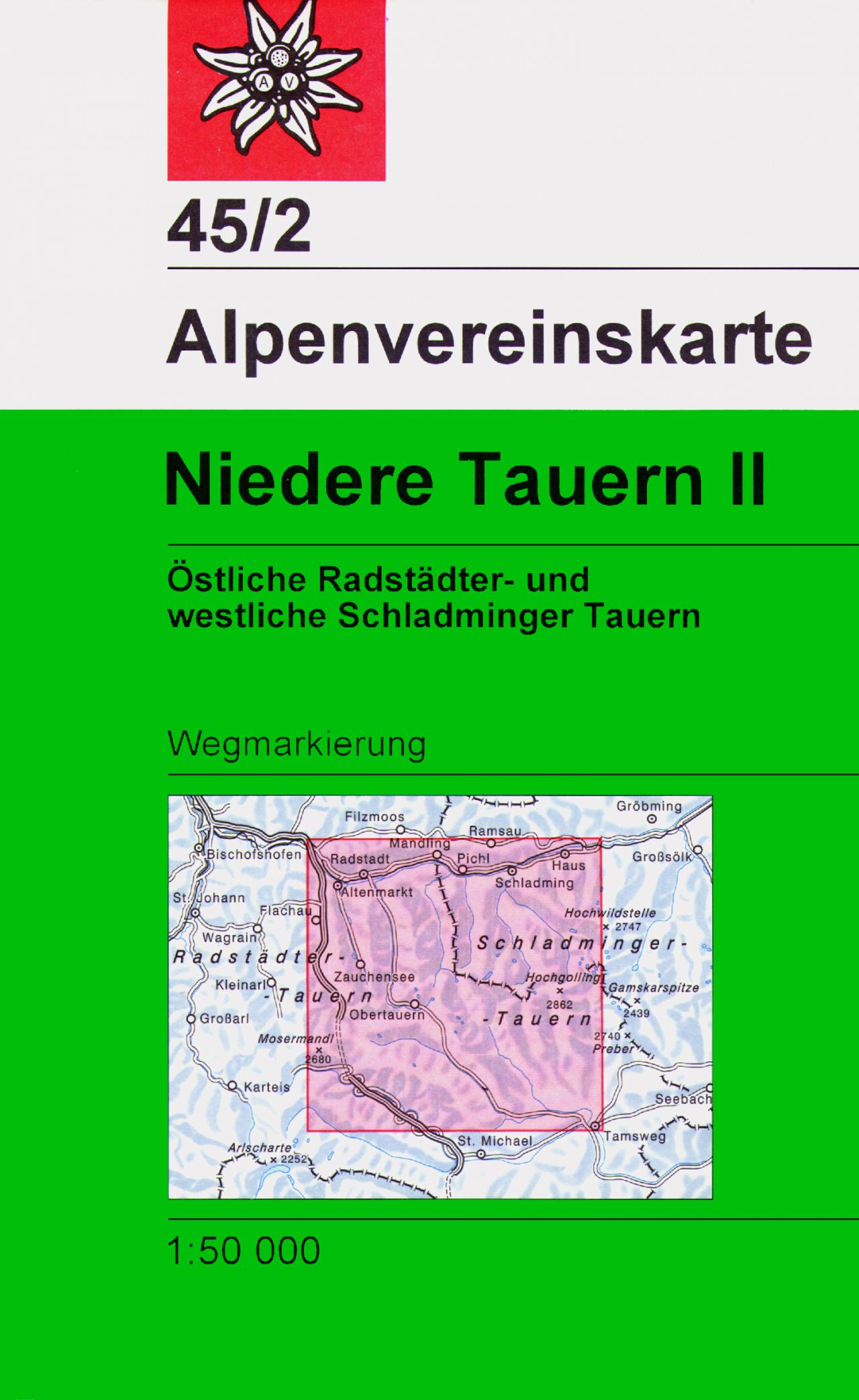 Online bestellen: Wandelkaart 45/2 Alpenvereinskarte Niedere Tauern II | Alpenverein