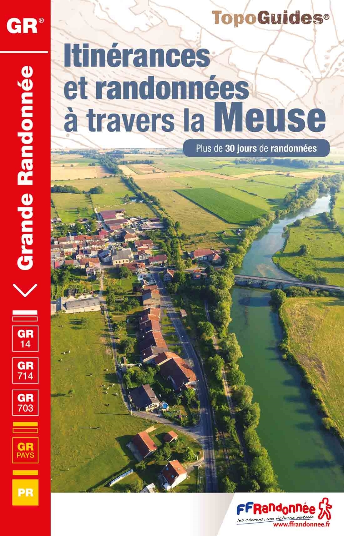 Online bestellen: Wandelgids 5500 Itinérances et randonnées à travers la Meuse GR14 GR714 GR703 | FFRP