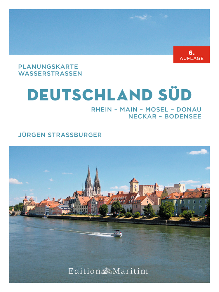 Online bestellen: Waterkaart Gewässerkarte Deutschland Süd | Edition Maritim