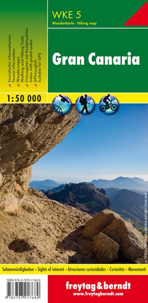 Online bestellen: Wandelkaart WKE5 Gran Canaria | Freytag & Berndt